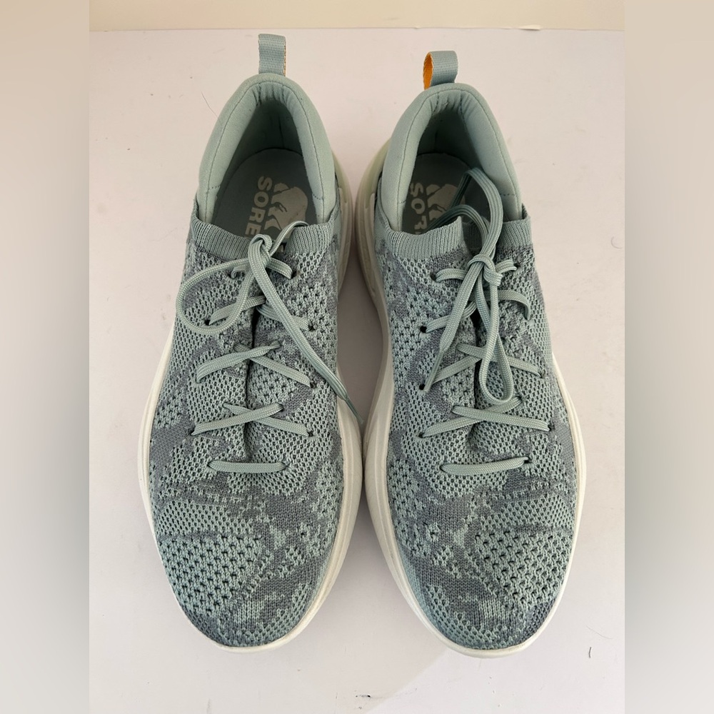 Sorel Explorer Blitz Stride NL4748-462 aquamarine print running shoe.Sz 8 Nice!